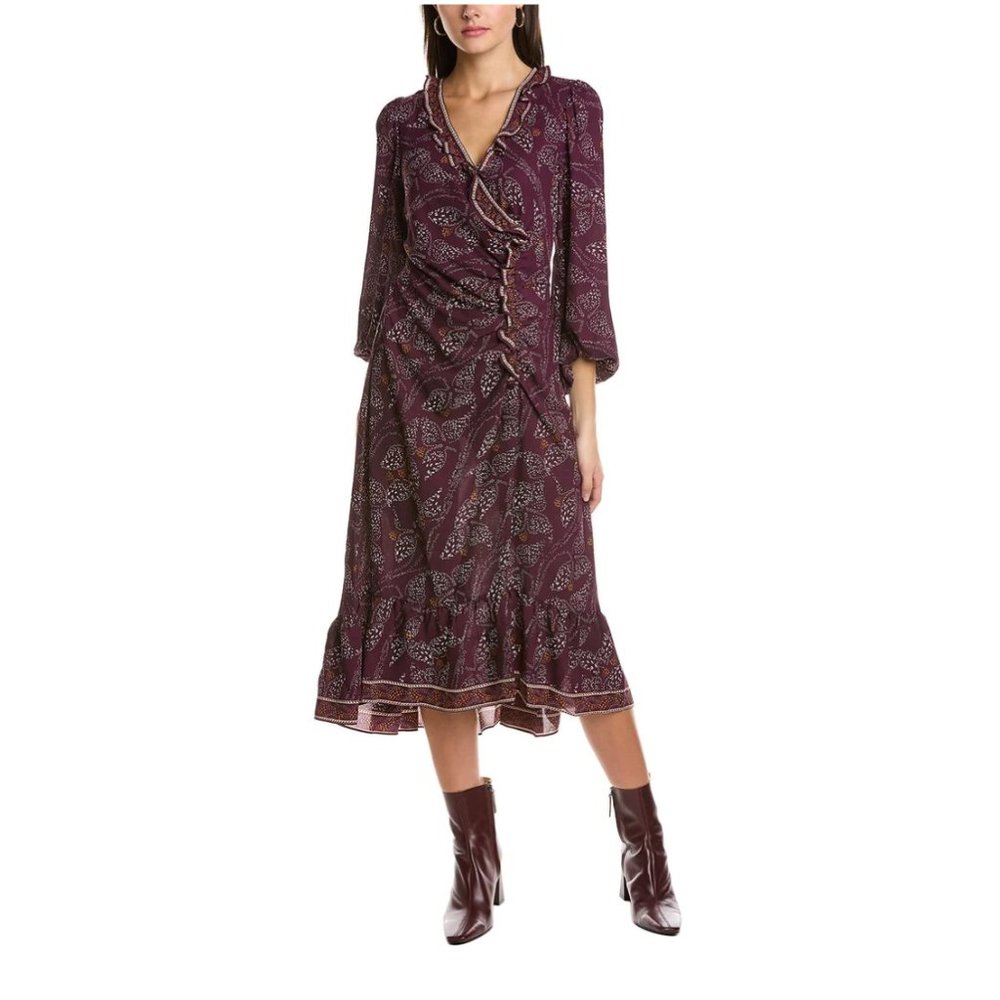 Max Studio cinched front midi dress